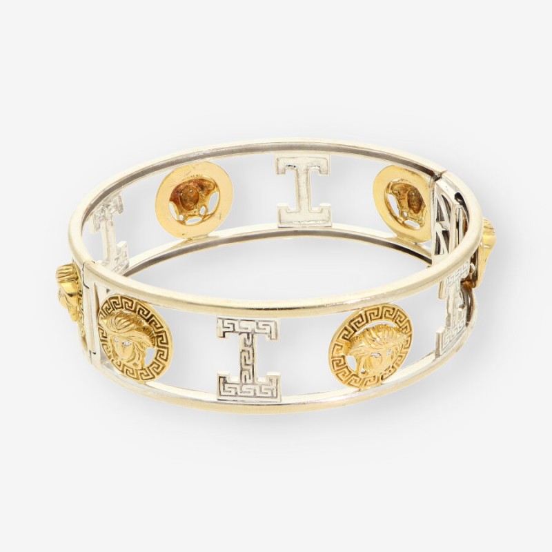 Esclava oro blanco y oro amarillo