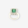 Anillo oro esmeralda y brillantes