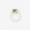 Anillo oro esmeralda y brillantes