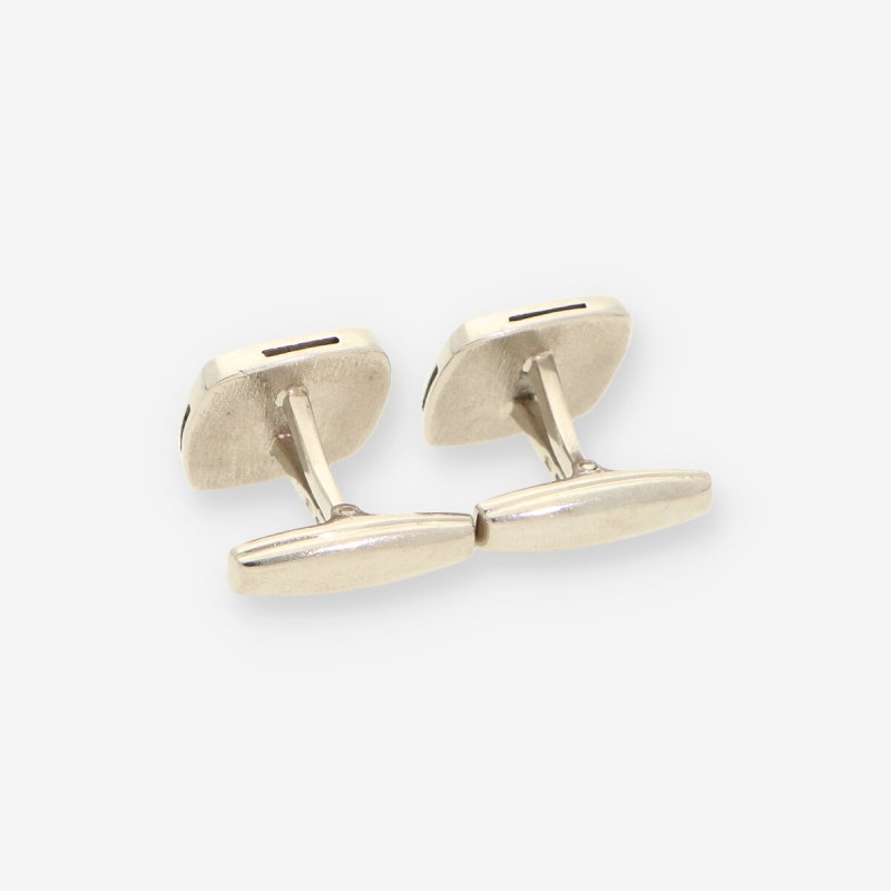 Gemelos oro blanco onix y bri