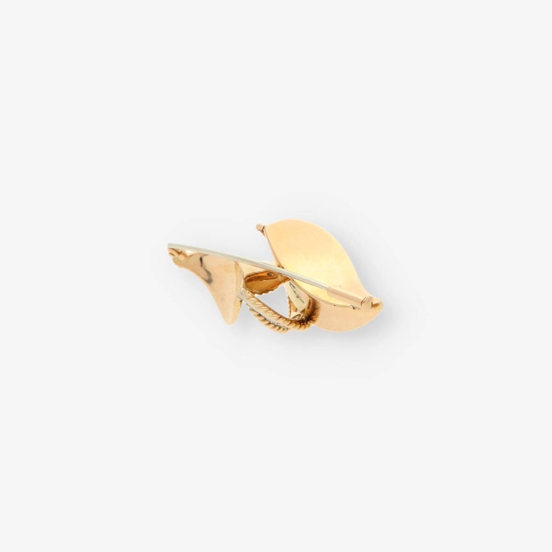 Broche vintage oro y bri