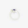 Anillo oro bl. zafiro y brillantes