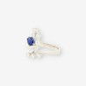 Anillo oro bl. zafiro y brillantes