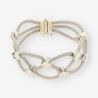 Pulsera oro blanco y brillantes