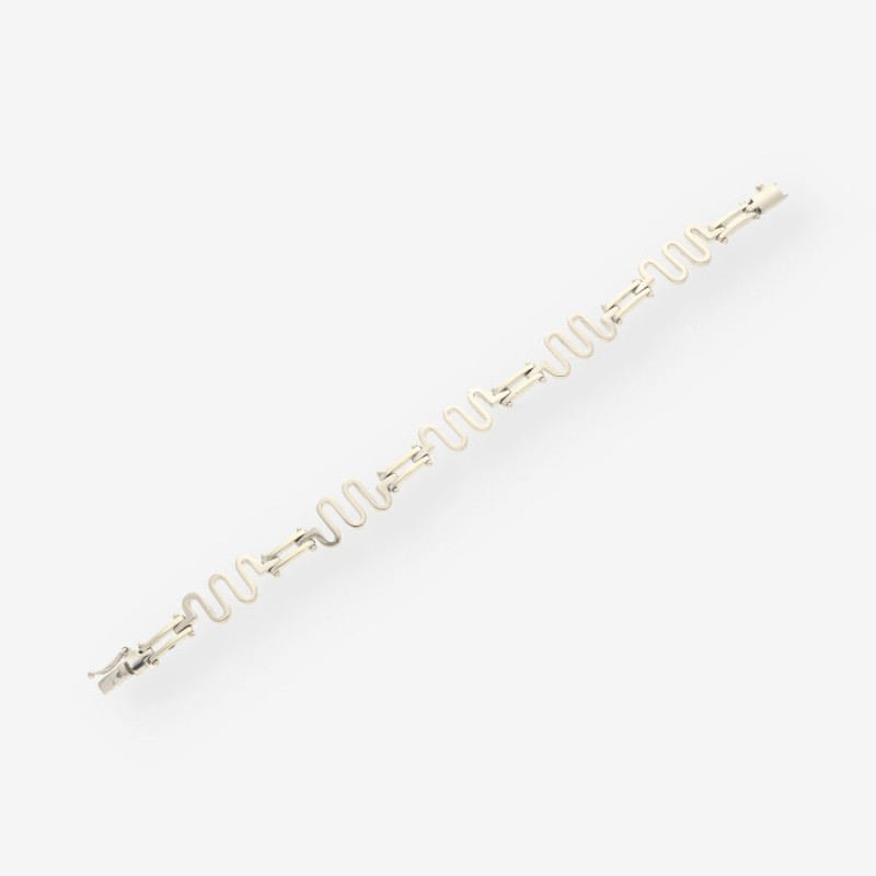 Pulsera oro blanco