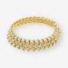 Pulsera oro blanco y amarillo CHIMENTO