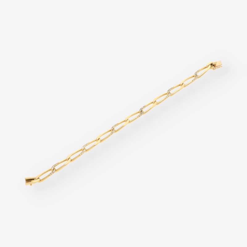 Pulsera oro y brillantes