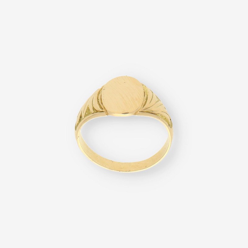 Anillo sello oro