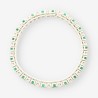 Pulsera platino esmeralda y bri