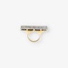 Anillo D&G en oro blanco y amarillo 18kt con brillantes