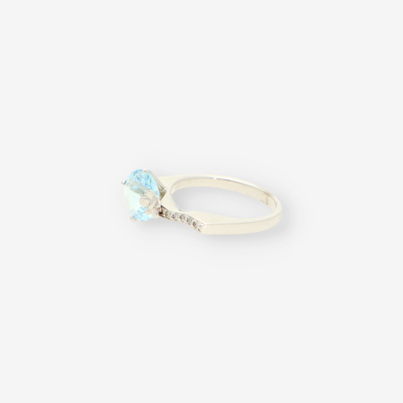 Anillo oro bl. topacio TOUS
