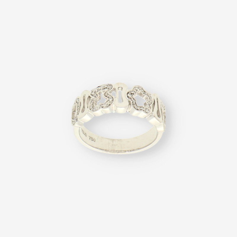 Anillo oro blanco y bri TOUS