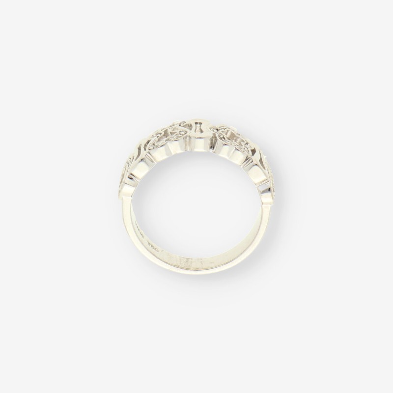 Anillo oro blanco y bri TOUS