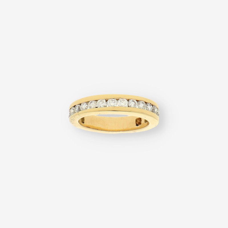 Alianza oro 18kt y brillantes
