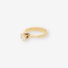 Anillo oro y bri aprox. 0.50 Qt