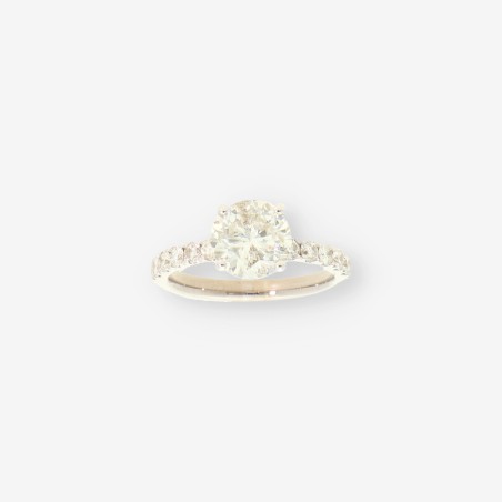 Anillo oro bl.y bri aprox 2,50 Qt. total