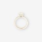 Anillo oro blanco 18kt y brillantes