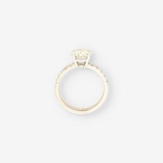 Anillo oro bl.y bri aprox 2,50 Qt. total