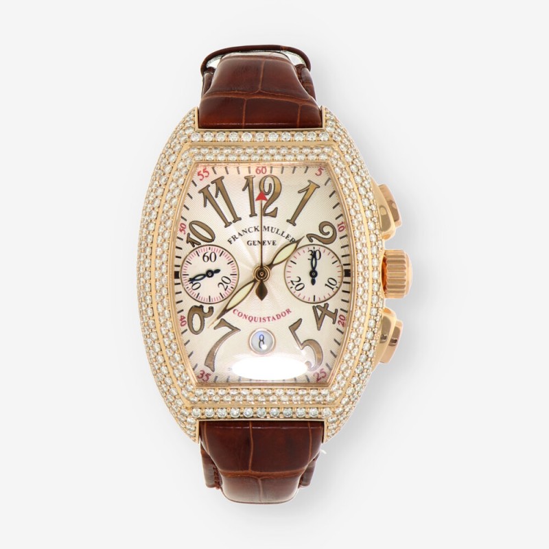 Reloj Franck Muller Conquistador oro 18kt y brillantes