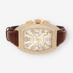 Reloj Franck Muller Conquistador oro 18kt y brillantes