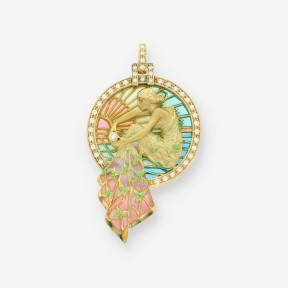 Colgante Hada Modernista oro y brillante