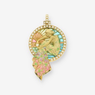 Colgante Hada Modernista oro y brillante