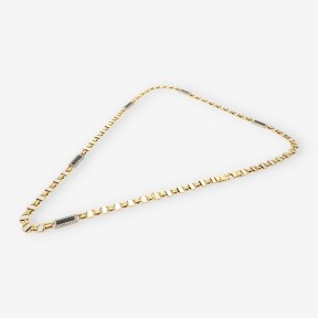 Cadena oro blanco y amarillo  18kt