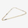 Cadena oro bl./ama. y p. onix