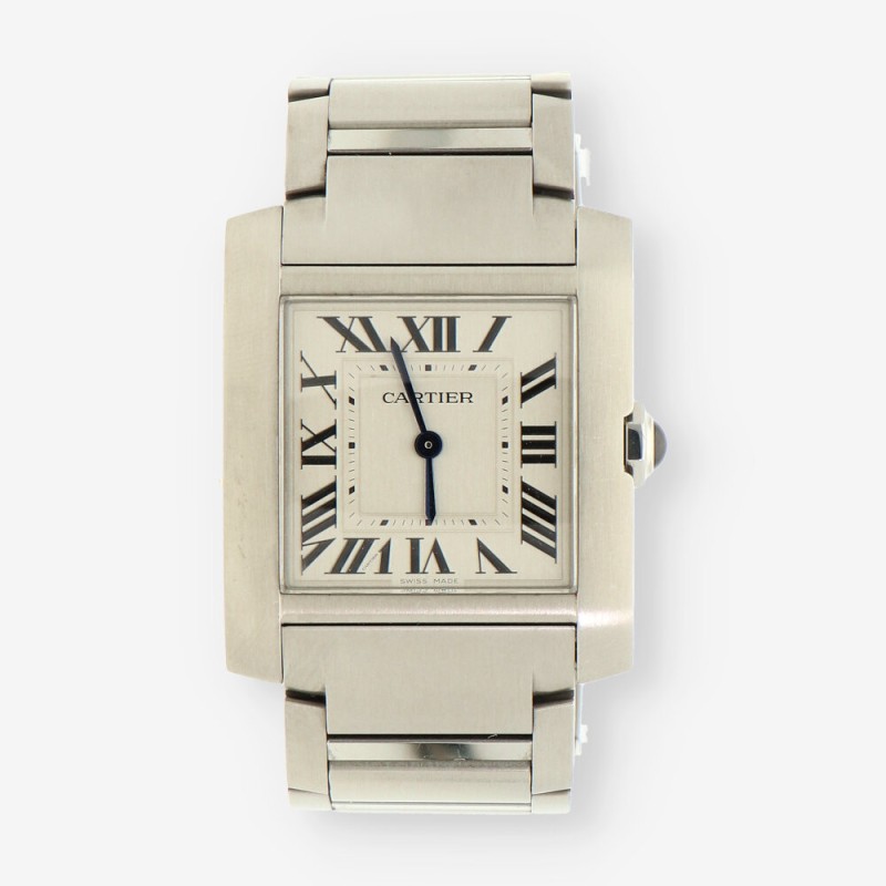 Cartier Tank Française WSTA0074 con caja y documentos