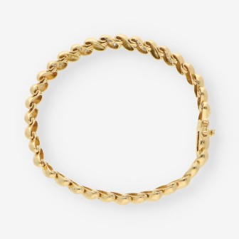 Pulsera oro bl.,oro ama y brillantes