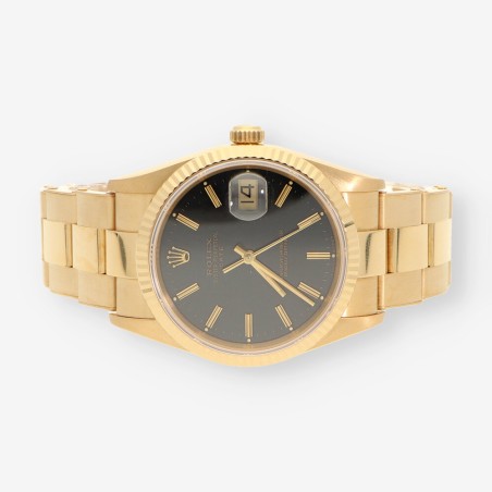 Rolex Oyster Perpetual Date oro caja y documento