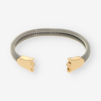 Esclava tulipÃ¡n acero y oro TOUS