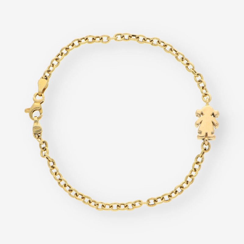 Pulsera niÃ±a TOUS oro