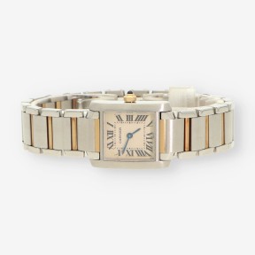 Cartier Tank Francaise Lady 2384 Acero y Oro