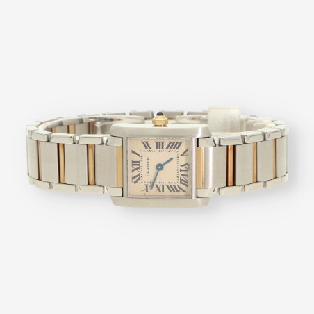 Cartier Tank Francaise Lady 2384 Acero y Oro