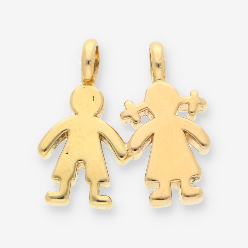 Colgante TOUS Niño y Niña oro 18kt