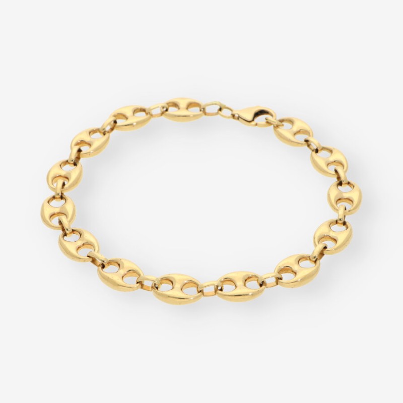 Pulsera de calabrotes en oro 18kt