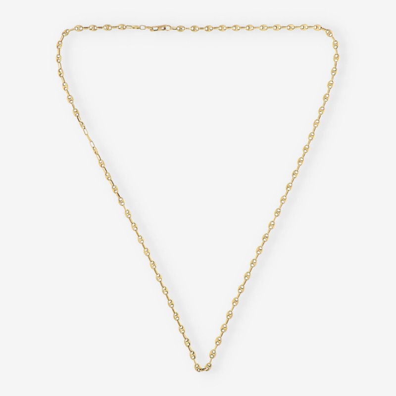 Cadena de calabrotes 68cm en oro 18kt