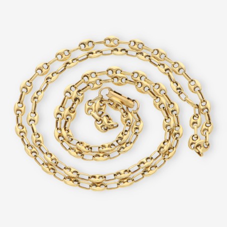Cadena de calabrotes 68cm en oro 18kt