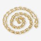 Cadena de calabrotes 68cm en oro 18kt