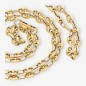 Cadena de calabrotes 68cm en oro 18kt