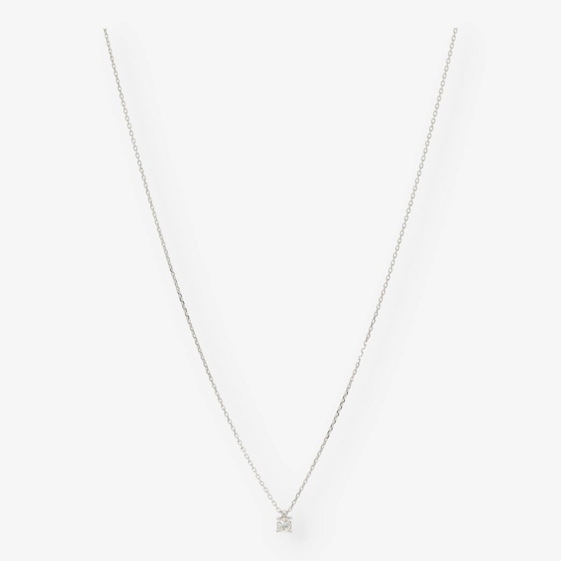 Colgante en oro blanco 18kt con brillante NUEVO 0,20