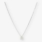 Colgante en oro blanco 18kt con brillante NUEVO 0,20