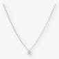 Colgante en oro blanco 18kt con brillante NUEVO 0,10