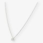 Colgante en oro blanco 18kt con brillante NUEVO 0,10