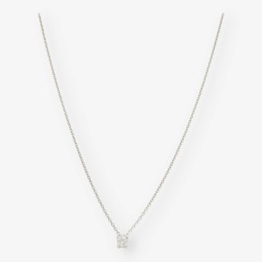 Colgante en oro blanco 18kt con brillante NUEVO