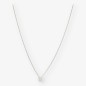 Colgante en oro blanco 18kt con brillante NUEVO 0,25