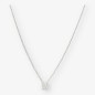 Colgante en oro blanco 18kt con brillante NUEVO 0,25