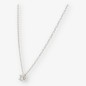 Colgante en oro blanco 18kt con brillante NUEVO 0,25