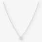 Colgante en oro blanco 18kt con brillante NUEVO 0,35